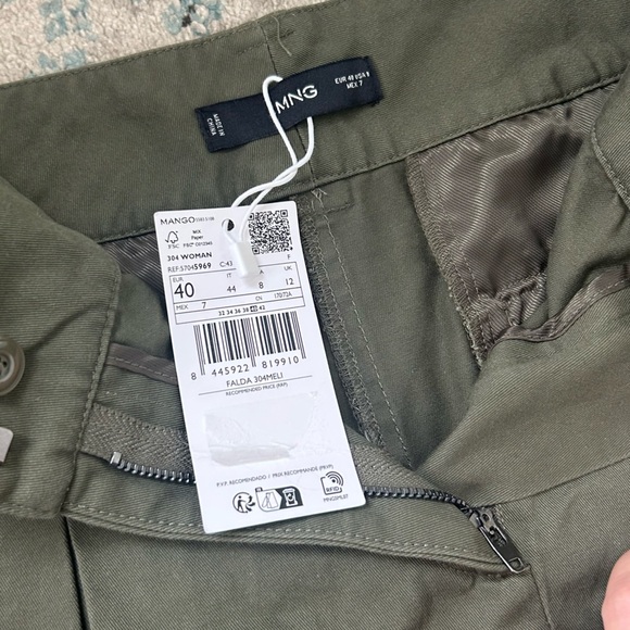 MANGO Women's Pleated Miniskirt NWT - Picture 7 of 9